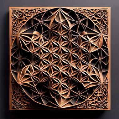 3D model sacred geometry (STL)